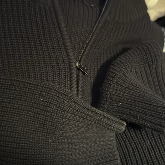 Calvin Klein quarter zip mock neck ribbed cotton men’s sweater Sz XXL - Picture 4 of 6